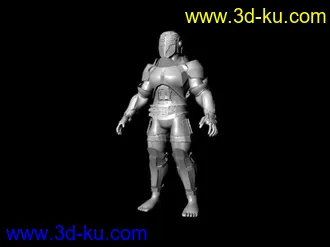 3D打印模型男战士的图片