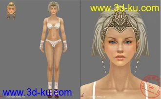 3D打印模型Requiem Bloodymare: Basic Human Female《安魂曲》的图片