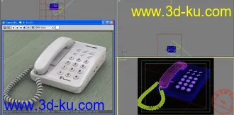电话机照片级渲染(附带模型和贴图）的图片