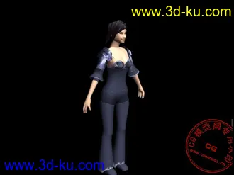3D打印模型女人，低模的图片