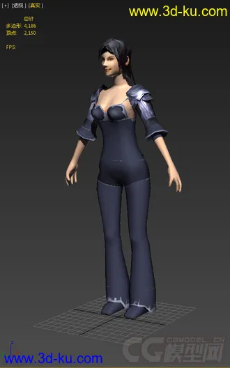 3D打印模型女人，低模的图片