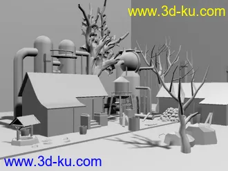 3D打印模型自己做的不太好的一个场景的图片