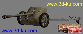 3D打印模型《战地１９４２》38mm反坦克炮的图片