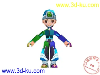 3D打印模型全球首发 一款卡通游戏角色   请加分的图片