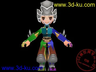 3D打印模型全球首发 一款卡通游戏角色   请加分的图片