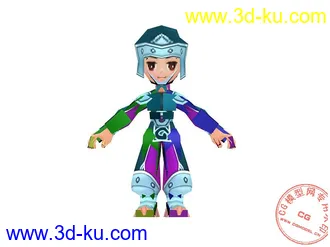 3D打印模型全球首发 一款卡通游戏角色   请加分的图片