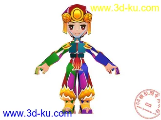 3D打印模型全球首发 一款卡通游戏角色   请加分的图片