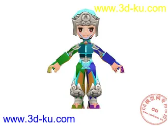 3D打印模型全球首发 一款卡通游戏角色   请加分的图片