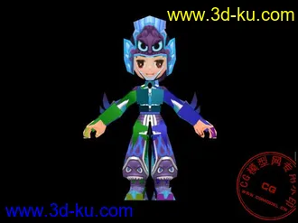 3D打印模型全球首发 一款卡通游戏角色   请加分的图片