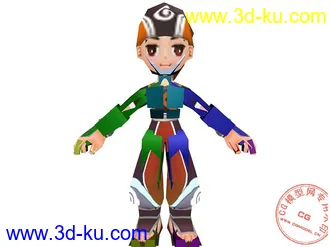 3D打印模型全球首发 一款卡通游戏角色   请加分的图片