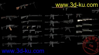 3D打印模型使命召唤4 ——全角色武器大全的图片