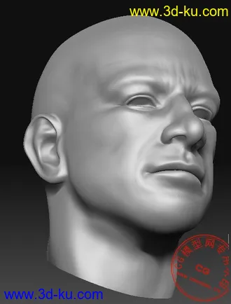 3D打印模型发几个自己的ZB人头作品,带OBJ格式中模,文件有点大....寒....的图片