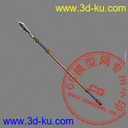3D打印模型长矛的图片