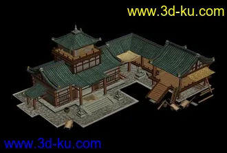 3D打印模型自己做的一个场景，请大家给点意见的图片