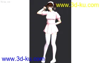3D打印模型可爱的小妹子 喜欢吗? 赶快下吧~的图片