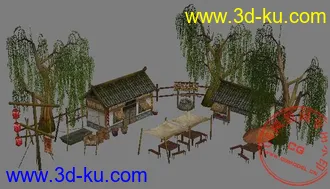 3D打印模型小小---路边酒馆---续集的图片