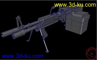 3D打印模型美军 特种部队 mk43机枪的图片