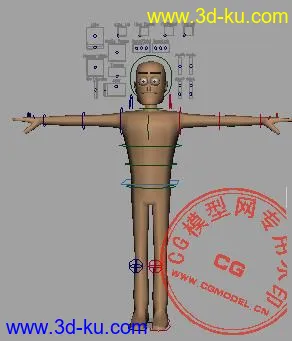 3D打印模型送大家两个Rigging做动画的图片