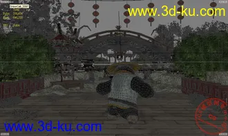 3D打印模型功夫熊猫 完整场景 无删减版的图片