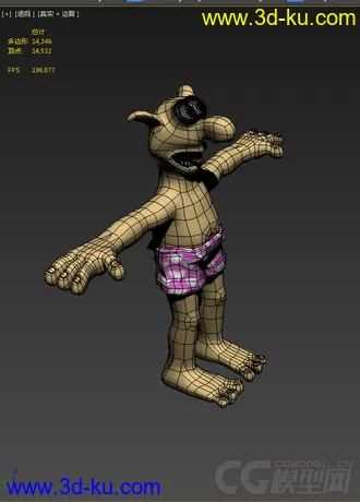 3D打印模型短裤男的图片