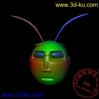 3D打印模型新手练习做的人头的图片