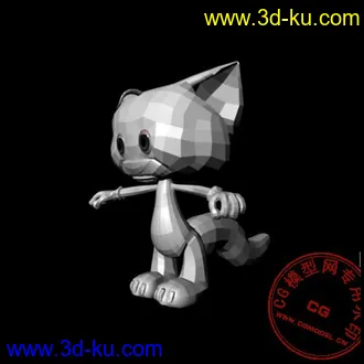 3D打印模型一只小猫的图片