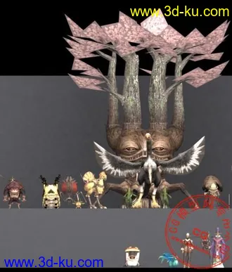 3D打印模型最终幻想11-NPC全家福的图片