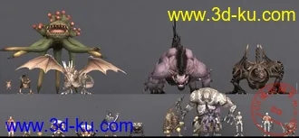 3D打印模型最终幻想11-NPC全家福的图片
