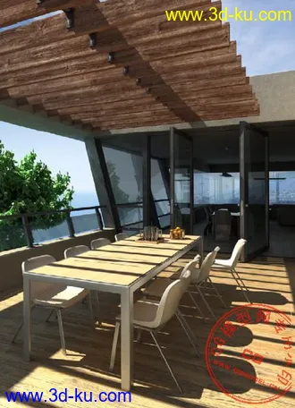 3D建筑模型（含贴图材质）的图片