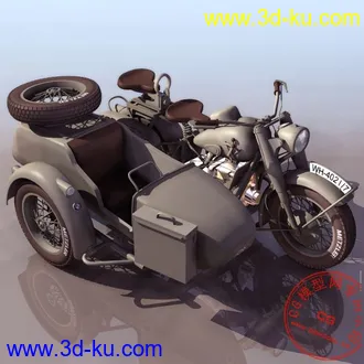 3D打印模型3轮摩托车的图片