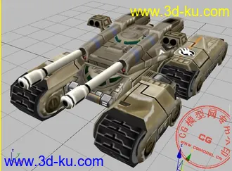 3D打印模型5天时间照着官模做了个《命令与征服3》的猛犸坦克 PP下的图片