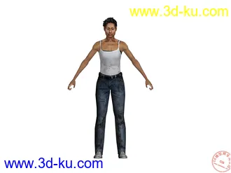 3D打印模型精细人模3的图片