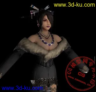 3D打印模型FFX的LULU和FFX-2里的YUNA(MAX格式)的图片