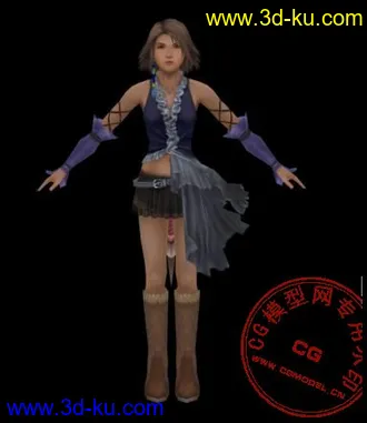 3D打印模型FFX的LULU和FFX-2里的YUNA(MAX格式)的图片