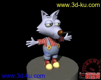 3D打印模型卡通狼的图片