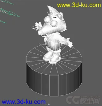 3D打印模型卡通狼的图片