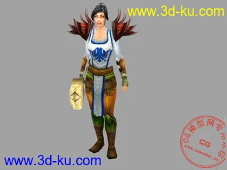 3D打印模型人族牧师的图片