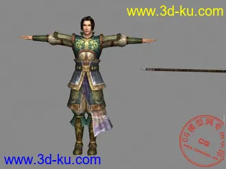 3D打印模型三国姜维的图片