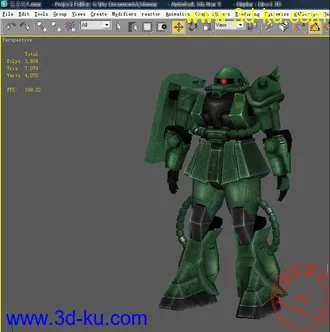 3D打印模型简模扎古II的图片