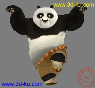 3D打印模型功夫熊猫的图片