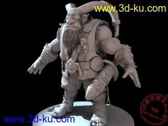 3D打印模型一个高精度动画人物模形（30几M）的图片