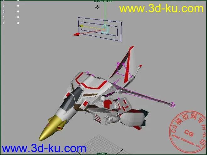 补全的可以变型的太空堡垒模型的图片2