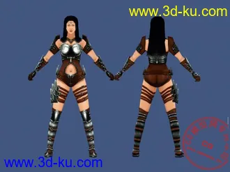 3D打印模型原创女角色，望高手指点！！的图片