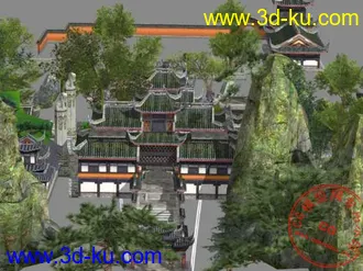 3D打印模型填砖加瓦----诛仙:青云山的图片