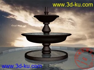 3D打印模型噴水池的图片