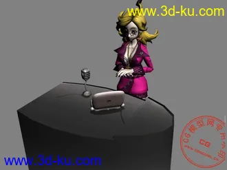 3D打印模型音乐网游AR里的三个MM的图片