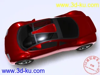 3D打印模型奥迪跑车 材质和灯光都上好了，的图片