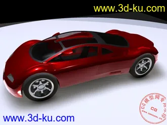 3D打印模型奥迪跑车 材质和灯光都上好了，的图片