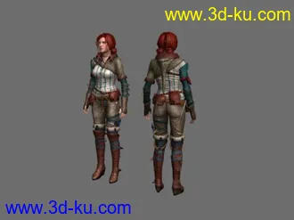 3D打印模型巫师2：刺客之王女主角的图片