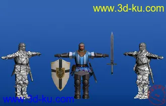 3D打印模型战士 带贴图的的图片